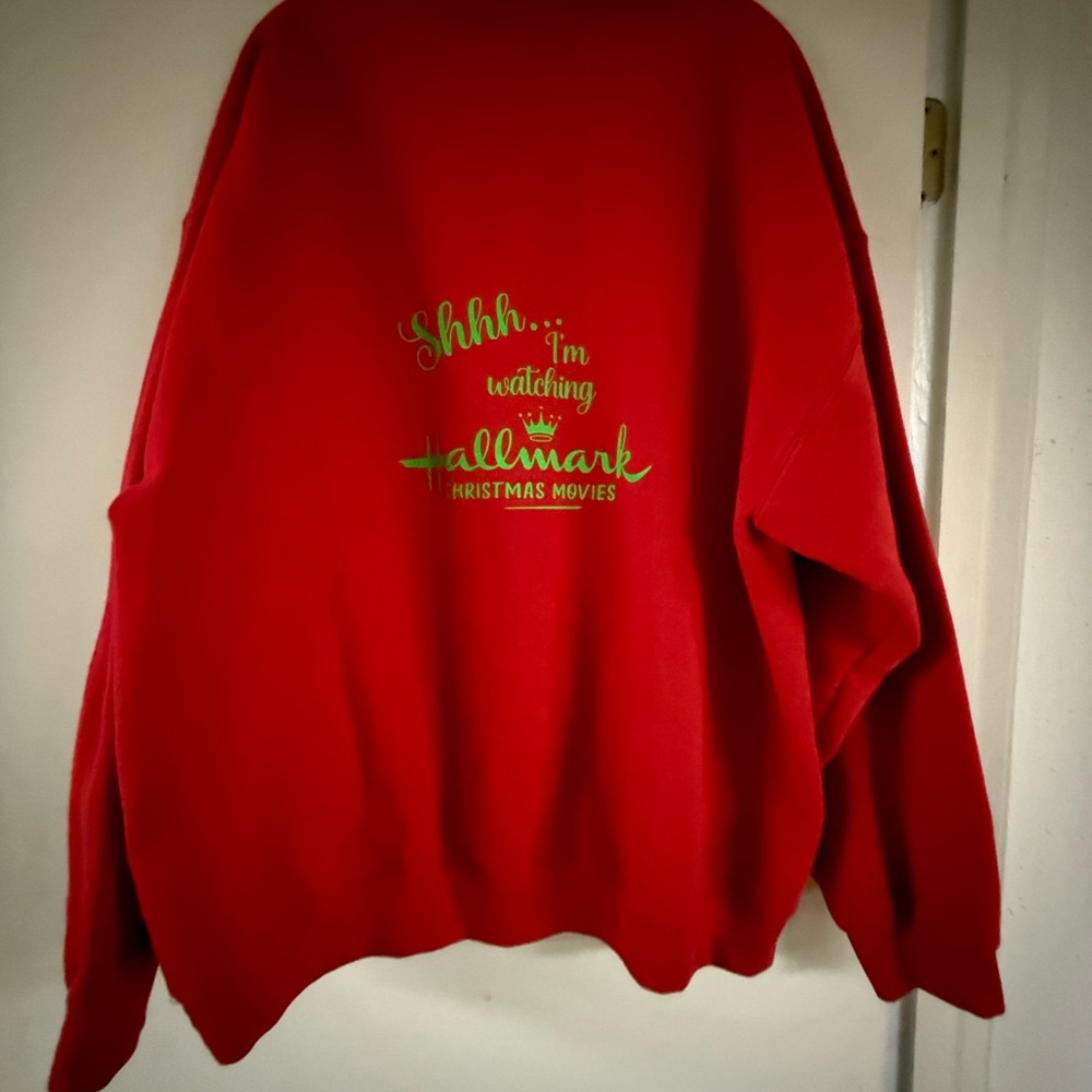 Hallmark Red Christmas Movie Sweatshirt